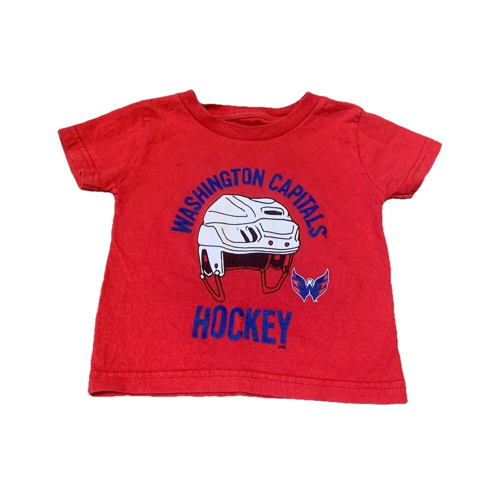Outerstuff Washington Capitals Hockey Baby T-Shirt Size 18M Red NHL